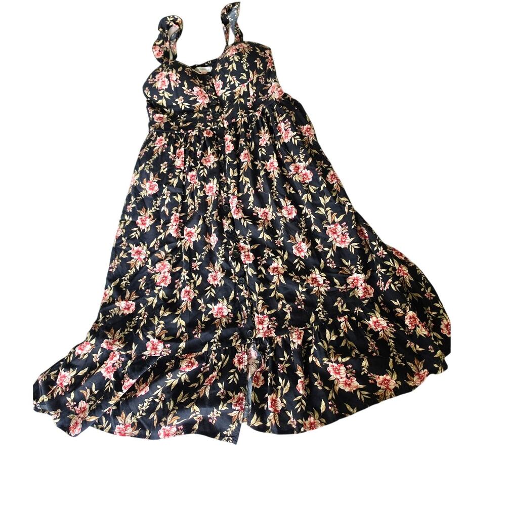 Black Floral Sundress
